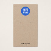 ロゴのイヤリングKraftディスプレイカードの追加 (正面)