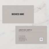 ロゴのエレガントなブラウンのあなたの専門のデザインを加えて下さい 名刺 (正面/裏面)