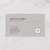 ロゴのエレガントなブラウンのあなたの専門のデザインを加えて下さい 名刺 (裏面)