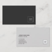 ロゴのエレガントな色のモダンな専門の平野 名刺 (正面/裏面)