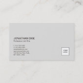 ロゴのエレガントな色のモダンな専門の平野 名刺 (裏面)