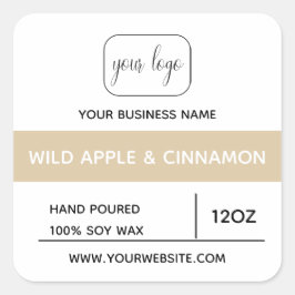 ロゴのオートミールのカラーブロックを追加する |製品 スクエアシール