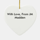 ロゴのオーナメント セラミックオーナメント (裏面)