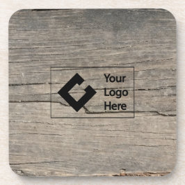 ロゴのカスタムで素朴な木 コースター