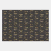 ロゴのカスタム ラッピングペーパーシート (正面3)