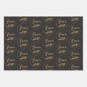 ロゴのカスタム ラッピングペーパーシート (正面2)