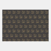 ロゴのカスタム ラッピングペーパーシート (正面)