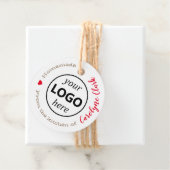 ロゴのキッチンからテンプレートクラフト紙 フェイバータグ (インサイチュ)