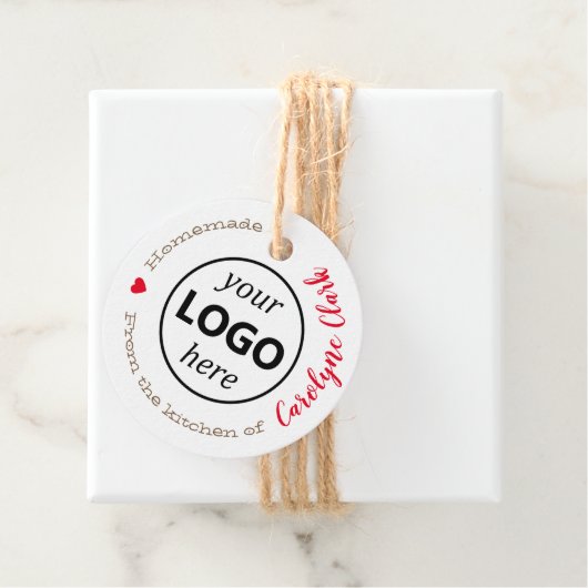 ロゴのキッチンからテンプレートクラフト紙 フェイバータグ (インサイチュ)