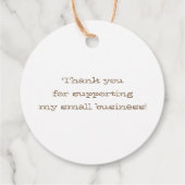 ロゴのキッチンからテンプレートクラフト紙 フェイバータグ (裏面)