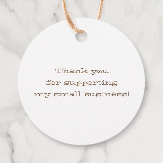 ロゴのキッチンからテンプレートクラフト紙 フェイバータグ (裏面)