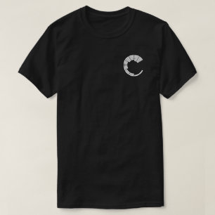 ロゴのクラリオンの西の黒いTシャツ Tシャツ