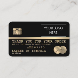 ロゴのクレジットカードを追加ありがとうございます 名刺