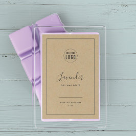 ロゴのグレーのKraft製縁ど品ラベルを追加 ワインラベル