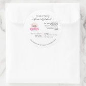 ロゴのコテージ法ラベルを追加する ラウンドシール (バッグ)