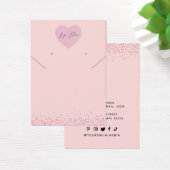 ロゴのシックなネックレスイヤリングディスプレイカードの追加 (デスク)