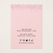 ロゴのシックなネックレスイヤリングディスプレイカードの追加 (裏面)