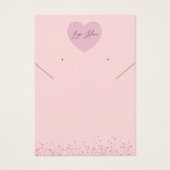 ロゴのシックなネックレスイヤリングディスプレイカードの追加 (正面)