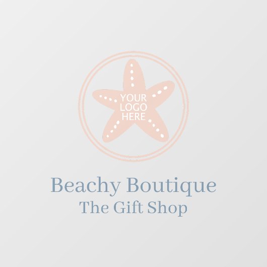 ロゴのシンプルなビジネス バティーク ウィンドウサイン (シート)