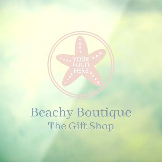 ロゴのシンプルなビジネス ブティック ウィンドウサイン (シート3)