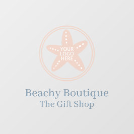 ロゴのシンプルなビジネス ブティック ウィンドウサイン