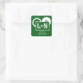 ロゴのシール正方形 スクエアシール (バッグ)