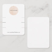 ロゴのスクランチーヘアタイ表示 名刺 (正面/裏面)