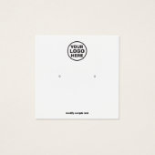 ロゴのスタッドイヤリングディスプレイカードの追加 (正面)