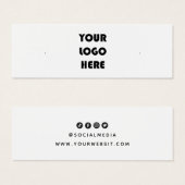 ロゴのスタッドイヤリングディスプレイカードの追加 (正面&裏面)