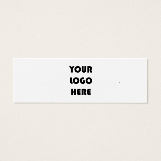 ロゴのスタッドイヤリングディスプレイカードの追加 (正面)