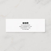 ロゴのスタッドイヤリングディスプレイカードの追加 スキニー名刺 (裏面)