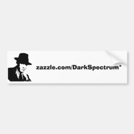 ロゴのステッカー"zazzle.com/DarkSpectrum* " バンパーステッカー