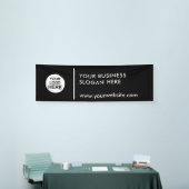 ロゴのスローガンと文字のプロモーションの追加 横断幕 (トレードショー)