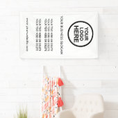 ロゴのスローガンと文字のプロモーションバナーの追加 横断幕 (インサイチュ)