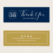 ロゴのソーシャルメディアの追加編集可能な色に感謝します (正面&裏面)