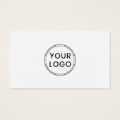 ロゴのソーシャルメディアアイコンの追加ホワイト名刺 (裏面)