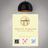 ロゴのソーシャルメディアスキャンコードの追加 ポスター