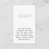 ロゴのソーシャルリンクの白黒 エンクロージャーカード (正面)