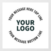 ロゴのデザインまたは画像 |編集可能はっきりした文字 ウィンドウサイン (シート)