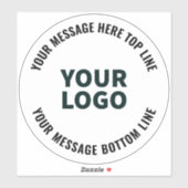 ロゴのデザインまたは画像 |編集可能はっきりした文字 シール (シート)