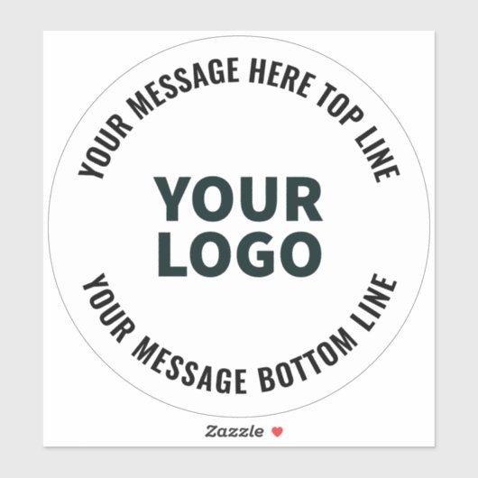 ロゴのデザインまたは画像 |編集可能はっきりした文字 シール (シート)