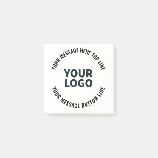 ロゴのデザインまたは画像 |編集可能はっきりした文字 ポストイット (正面)