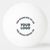 ロゴのデザインまたは画像 |編集可能はっきりした文字 卓球ボール (正面)