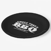 ロゴのトニーBBQの叔父さんの紙皿 ペーパープレート (アングル)