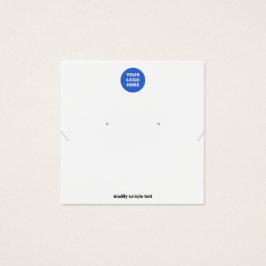 ロゴのネックレスとイヤリングディスプレイカードの追加