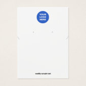 ロゴのネックレスとイヤリングディスプレイカードの追加 (正面)