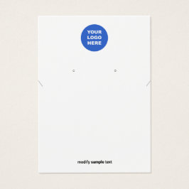 ロゴのネックレスとイヤリングディスプレイカードの追加