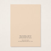 ロゴのネックレスイヤリングディスプレイカードの追加 (裏面)