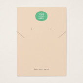 ロゴのネックレスイヤリングディスプレイカードの追加 (正面)