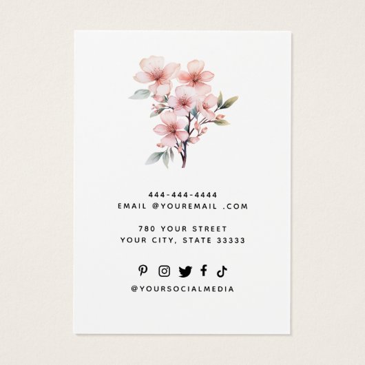 ロゴのネックレスイヤリング表示カードの追加 (裏面)